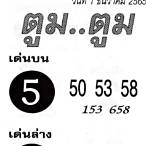 เลขเด็ดงวดนี้ 1 12 65